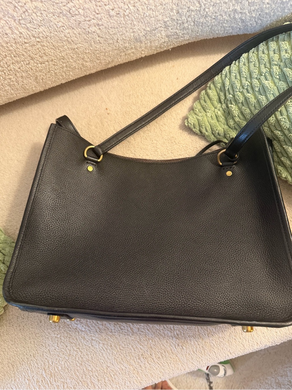 Coach Black Leather Tote Bag - Picture 5 of 8